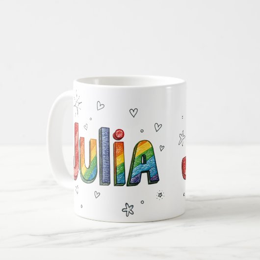 Mug Rainbow Scribbles (Devant gauche)
