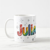 Mug Rainbow Scribbles (Gauche)