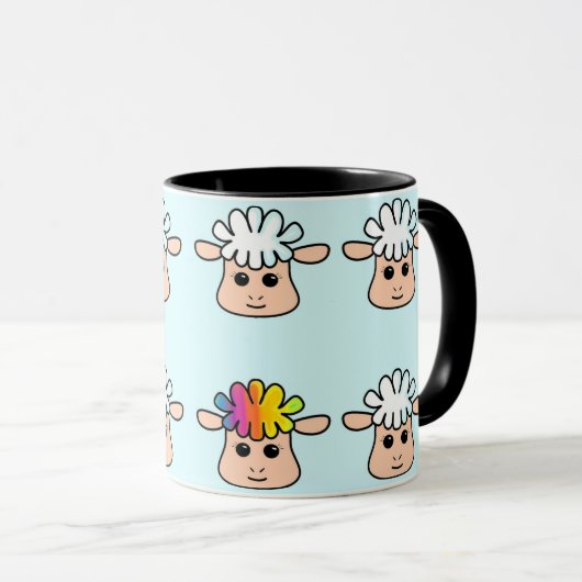 Mug rainbow sheep (Devant droit)