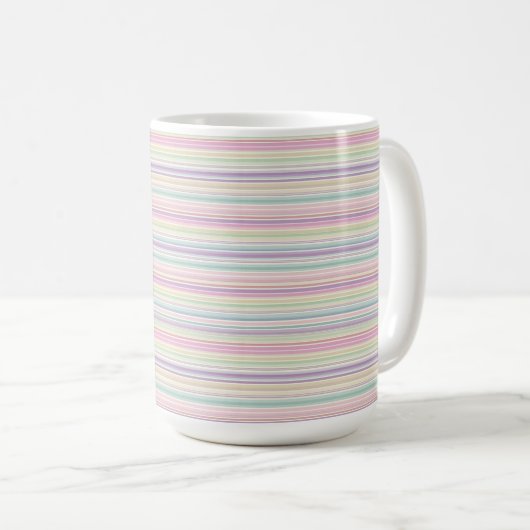 Mug rainbow stripe background (Devant droit)