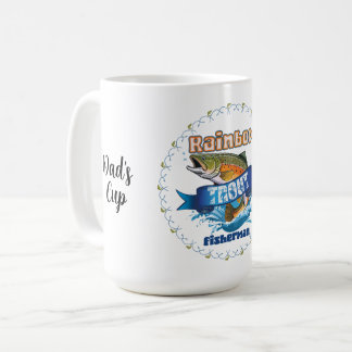 Mug Rainbow Trout Fishing Personalized Illustration
