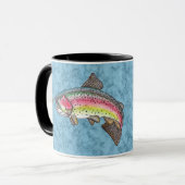 Mug Rainbow Trout Fly (Devant gauche)