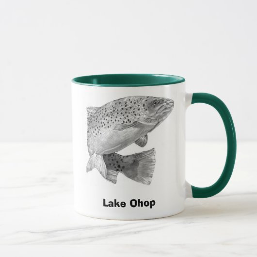 Mug RAINBOW-TROUT, lac Ohop, GoneFishin (Droite)