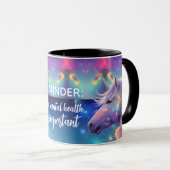 Mug Rainbow Unicorn Important Mental Health Reminder (Devant droit)