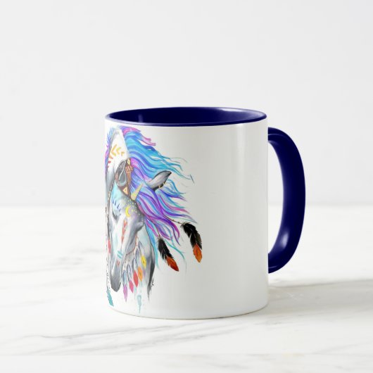 Mug Rainbow watercolor (Devant droit)