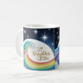 Mug Rainbow Wave Brighter Year Inspirational Classic (Devant gauche)