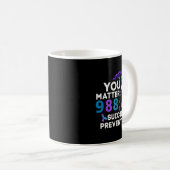 Mug Rainbow You 988 Suicide Prevention Awareness Ribbo (Devant droit)
