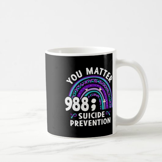Mug Rainbow You Problem 988 Suicide Prevention Award (Droite)