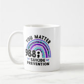 Mug Rainbow You Problem 988 Suicide Prevention Award (Gauche)