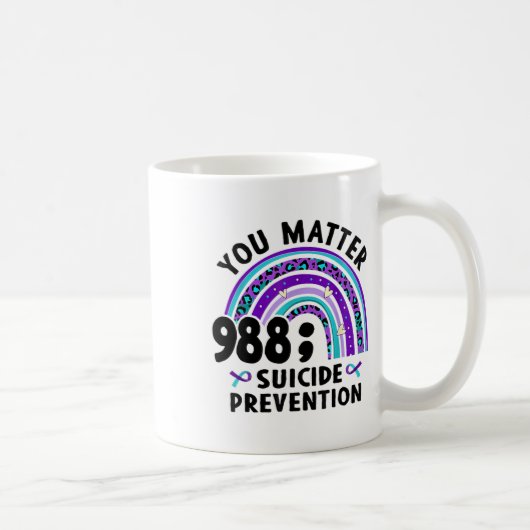 Mug Rainbow You Problem 988 Suicide Prevention Award (Droite)