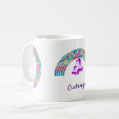Mug Rainbows psychédélique et Unicorns Thunder_Cove (Devant gauche)