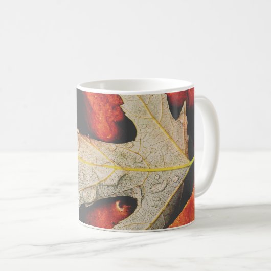 Mug Raindrops on a Leaf (Devant droit)