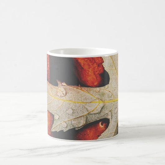 Mug Raindrops on a Leaf (Centre)