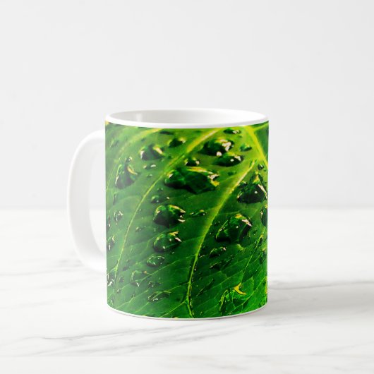 Mug Raindrops on a Leaf (Devant gauche)
