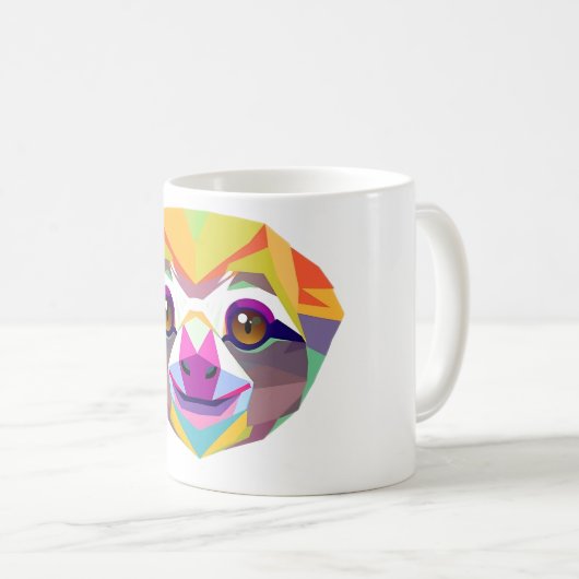Mug Rainforest Sloth Polygon Tee (Devant droit)