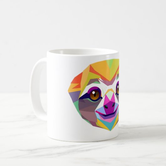 Mug Rainforest Sloth Polygon Tee (Devant gauche)