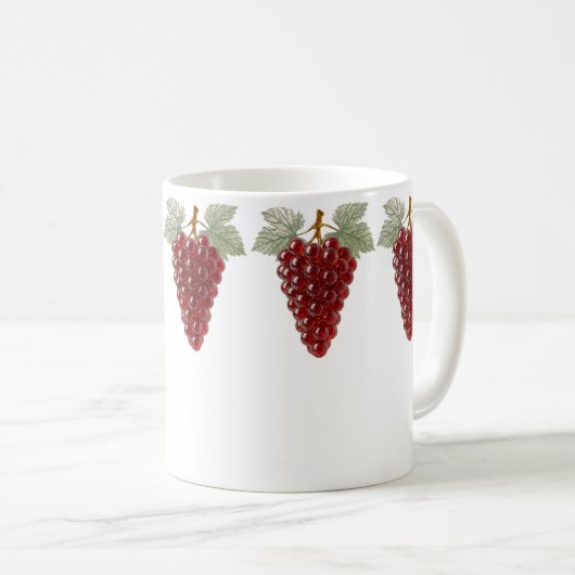 Mug Raisin de cristal rouge (Devant droit)