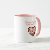 Mug Raising Tiny Humans Superpower Mom Life Design (Devant droit)