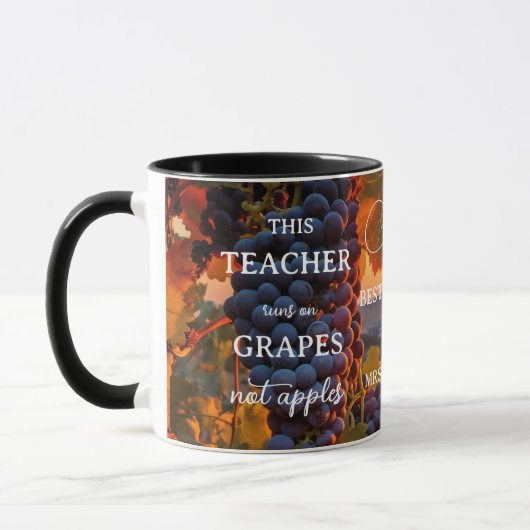 Mug Raisins amusants Appréciation de l'enseignant (Gauche)
