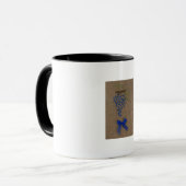 Mug Raisins de broderie à la main (Devant gauche)