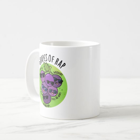 Mug Raisins De Rap Funny Fruit Pun (Devant gauche)