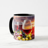 Mug Raisins de vin Feuille jolie (Devant gauche)
