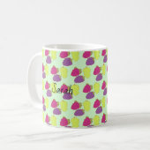 Mug Raisins Rouge, Vert Et Violet (Devant gauche)