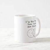 Mug Raison pour laquelle vos notes augmentent Professe (Devant droit)