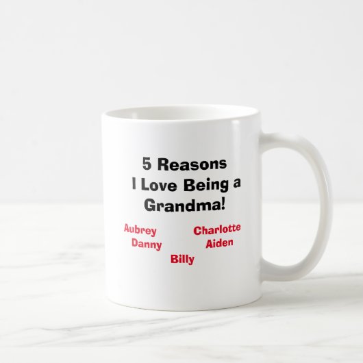 Mug "Raisonne l'amour d'I étant une grand-maman !" (Droite)