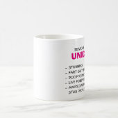 Mug Raisons d'être une licorne (Centre)