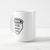 Mug Raku est pour des potiers de pots de fente (Devant gauche)