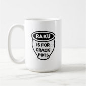 Mug Raku est pour des potiers de pots de fente (Gauche)