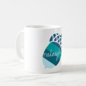 Mug Raleigh sarcelle vert bleu gland (Devant gauche)