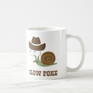 Mug Ralentissez la poussée ! - Escargot de cowboy