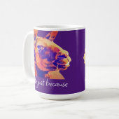Mug râler llama sourit juste parce que citation (Devant gauche)