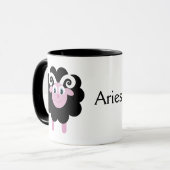 Mug RAM mignonne de Bélier de zodiaque de bande (Devant gauche)