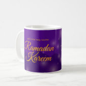 Mug Ramadan Kareem Bienvenue Mois Saint Purple (Devant gauche)