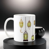 Mug Ramadan Kareem Crescent Lanterns Moubarak Islamiqu
