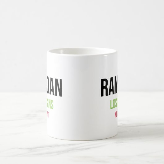 Mug Ramadan : Perdre des péchés — Pas du poids (Centre)