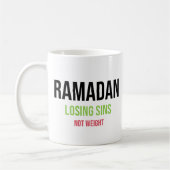 Mug Ramadan : Perdre des péchés — Pas du poids (Gauche)