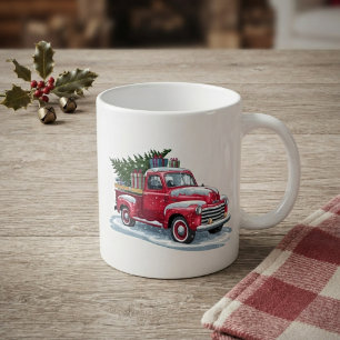 Mug Ramassage Rouge et Sapin de Noël