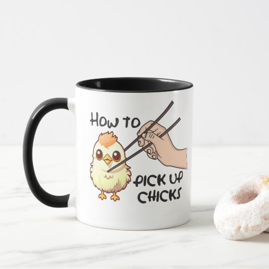 Mug Ramasser les poussins (Avec donut)