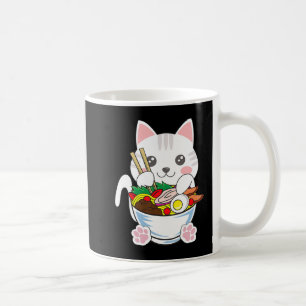 Mug Ramen Cat Anime Bowl Kawaii Neko Gir japonais
