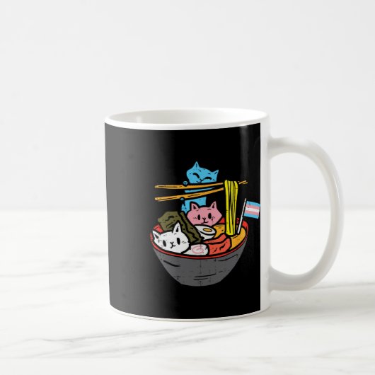 Mug Ramen Cat Transgenre Lgbt Trans Pride Janpanese N (Droite)