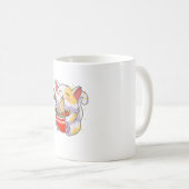 Mug Ramen Chemise Chat Manger Des Nouilles Nourriture  (Devant droit)