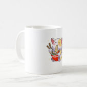 Mug Ramen Chemise Chat Manger Des Nouilles Nourriture  (Devant gauche)