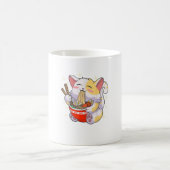 Mug Ramen Chemise Chat Manger Des Nouilles Nourriture  (Centre)