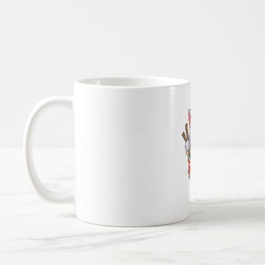 Mug Ramen Chemise Chat Manger Des Nouilles Nourriture  (Gauche)