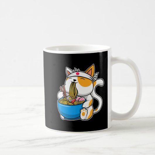 Mug Ramen Cute Chat Kawaii Anime Nourriture Japonaise  (Droite)