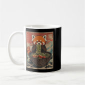 Mug Ramen Japanese Graphic Tees Red Panda Anime Shirts (Gauche)